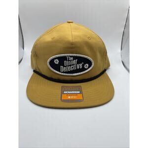 The Dinner Detective Interactive Murder Mystery Show Hat NWOT - Richardson Brand
